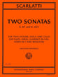 Two Sonatas K. 87 and K. 455 String Quartet or Woodwing Quintet cover